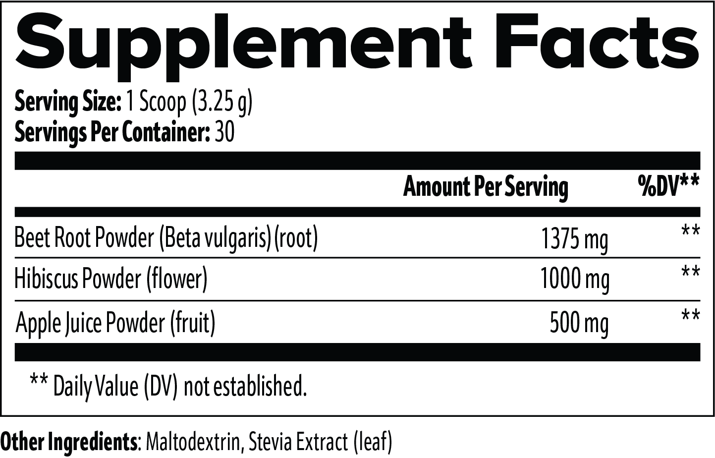 BEETROOT - NITRIC OXIDE