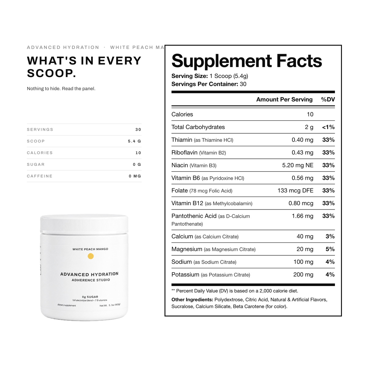 ADVANCED HYDRATION (White Peach Mango)
