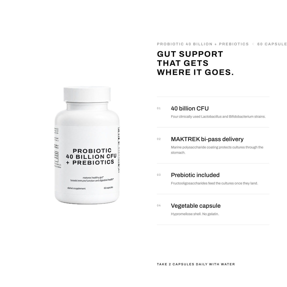 PROBIOTIC 40 BILLION + PREBIOTICS