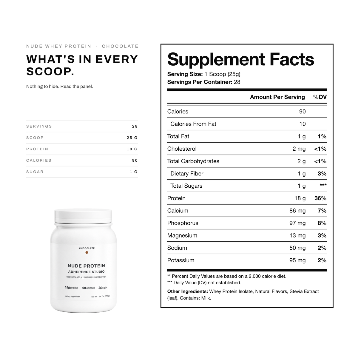 NUDE WHEY PROTEIN (Chocolate)