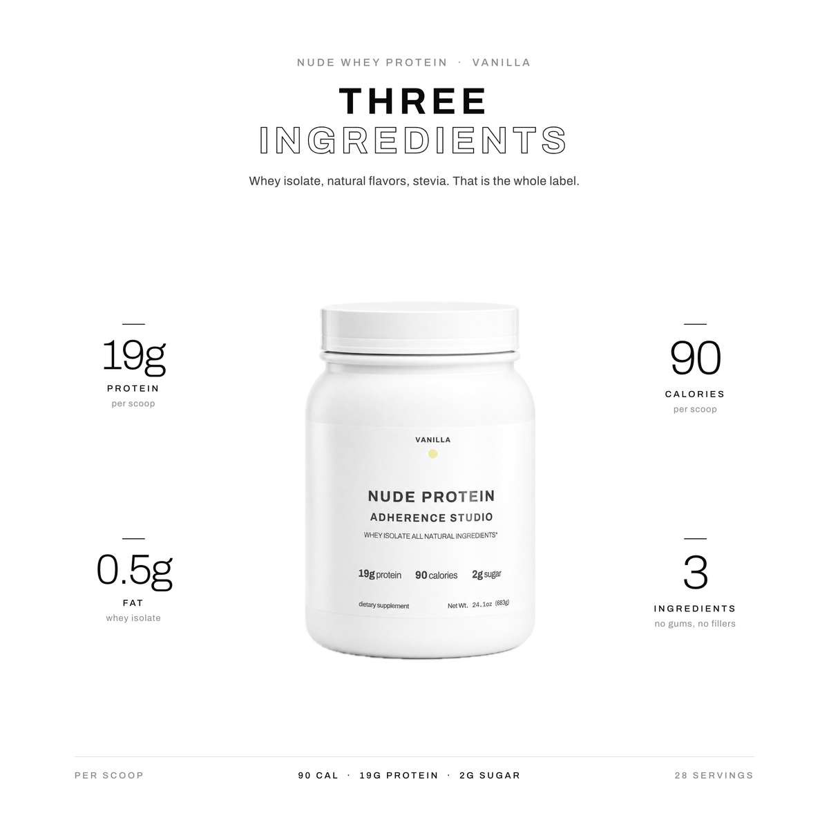 NUDE WHEY PROTEIN (Vanilla)