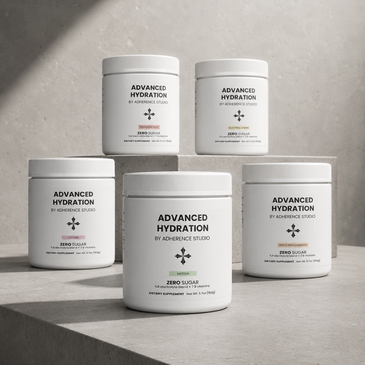 The Adherence Studio Advanced Hydration collection
